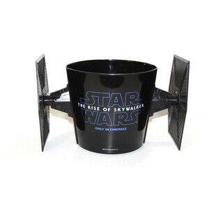 Star Wars The Rise of Skywalker Tie Fighter Ship Cinema Movie Popcorn Bucket 6"